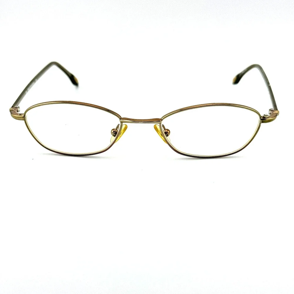 Saks Fifth Avenue Eyeglasses Frame S5A145-EP1 Unisex Gold Metal Oval 48-18 12208